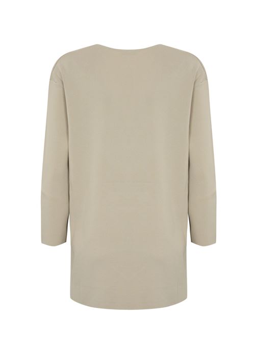 Maglia Sottile in viscosa crepe neutro MAX MARA LEISURE | 2426366037600001